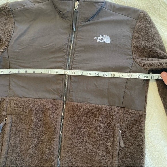 The North Face size XL Brown Neutral Y2K Warm Full Zip Up Fleece - Picture 5 of 6
